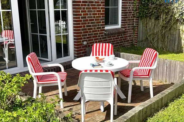 Terrasse Juist Zauber - Haus 3 Ferienwohnung Lampe