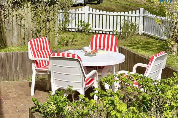 Terrasse Juist Zauber - Haus 3 Ferienwohnung Lampe