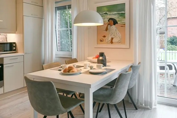 Wohnzimmer Juist Zauber - Haus 3 Ferienwohnung Lampe