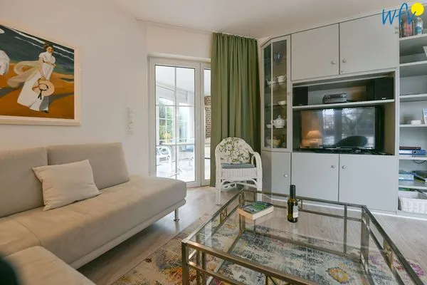 Wohnzimmer Juist Zauber - Haus 3 Ferienwohnung Lampe