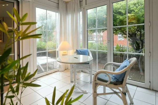 Wohnzimmer Juist Zauber - Haus 3 Ferienwohnung Lampe