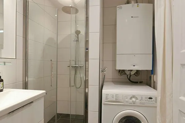 Badezimmer Juist Zauber - Haus 3 Ferienwohnung Lampe