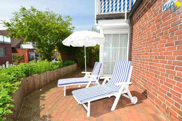 Terrasse Juist Zauber - Haus 3 Ferienwohnung Lampe