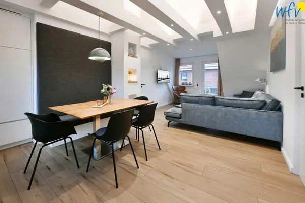 Wohnzimmer Haus Mittelstraße Ferienwohnung Zauberland