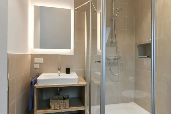 Badezimmer Haus Mittelstraße Ferienwohnung Zauberland