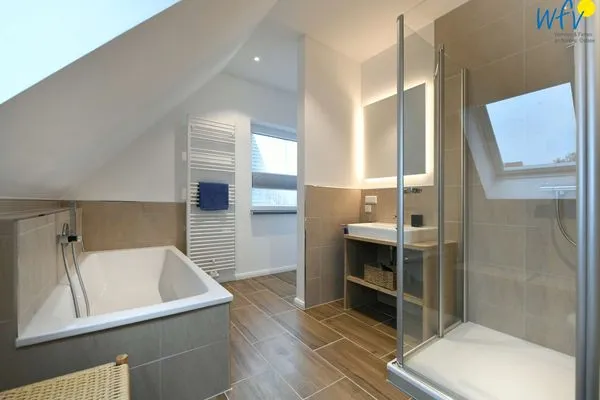 Badezimmer Haus Mittelstraße Ferienwohnung Zauberland