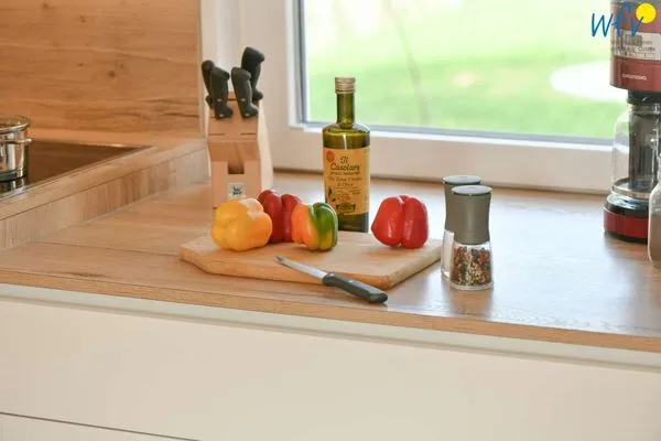 Küche / Küchenzeile Bungalow Hasela Bungalow Hasela mit Workation