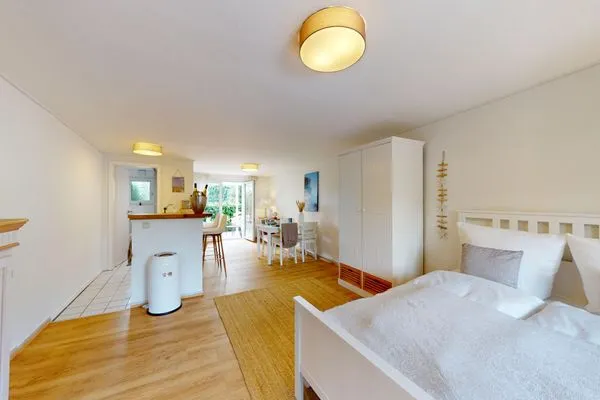 Wohnzimmer Küstenplatz Sandkorn - mit zwei Sonnenterrassen