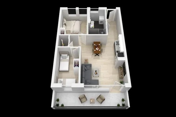 Grundriss Gebirgsresort Ferienwohnung Schanzenblick