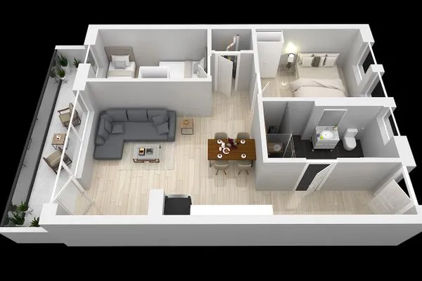 Grundriss Gebirgsresort Ferienwohnung Schanzenblick