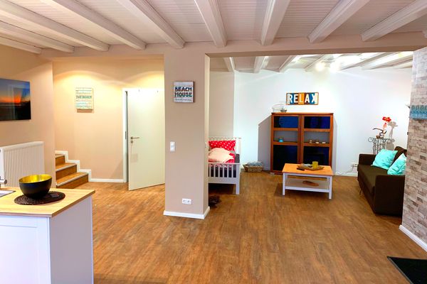  Beach House Itzehoe - Wohnzimmer