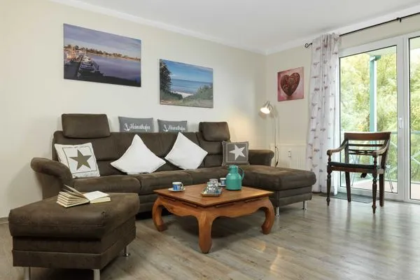 Living room Residenz am Yachthafen Schiffskieker