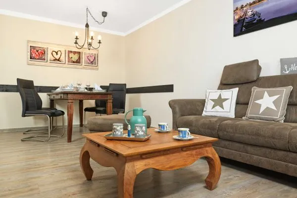 Living room Residenz am Yachthafen Schiffskieker