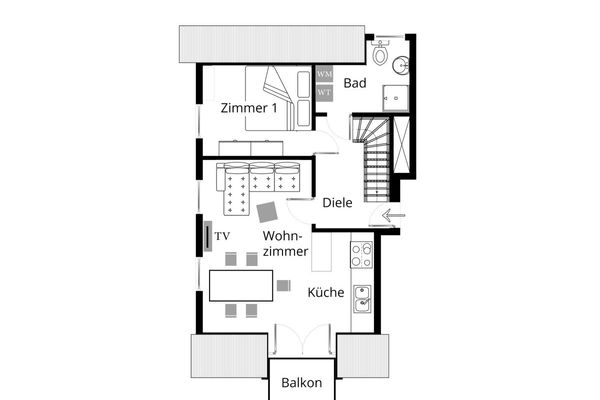  Gardingsglück Garding - Grundriss