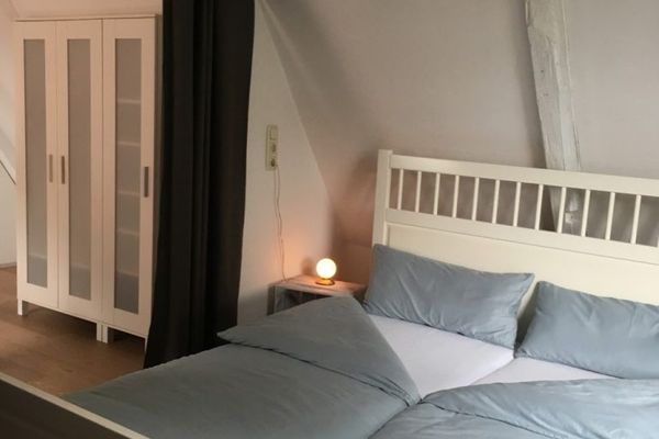  Lüttje Ferienhuus Tönning - Doppelbett