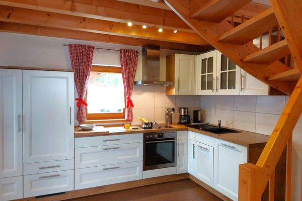 Feriendorf Via Claudia Ferienhaus Lechsee Ferienwohnungen in Lechbruck - Küche / Küchenzeile