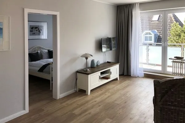 Wohnzimmer der Ferienwohnung Tidenblick in Wittdün auf Amrum  Ferienwohnung Tidenblick