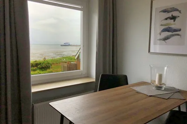 Küche der Ferienwohnung Tidenblick in Wittdün auf Amrum  Ferienwohnung Tidenblick
