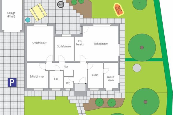  urlaubinsicht Tönning - Wohnungsaufteilung