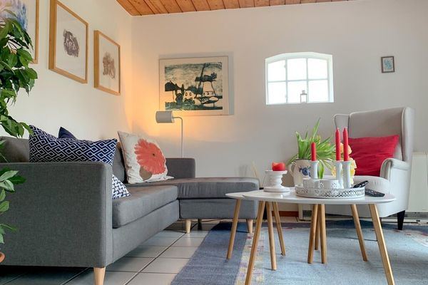  Weiße Reetdachkate Poppenbüll,Osterhever,Tetenbüll - Wohnzimmer
