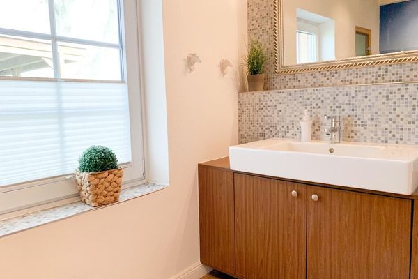  Weiße Reetdachkate Poppenbüll,Osterhever,Tetenbüll - Waschbecken