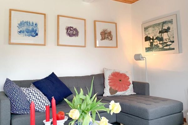 Weiße Reetdachkate Poppenbüll,Osterhever,Tetenbüll - Wohnzimmer