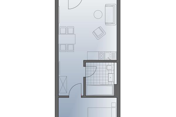 Haus Zingst Appartement 21 Zingst - Grundriss