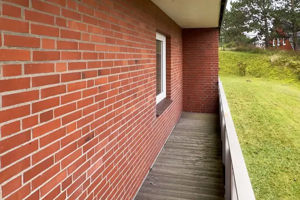 Großer Süd-West-Balkon der Ferienwohnung Meeresbrise in Wittdün auf Amrum Haus Seeadler Ferienwohnung Meeresbrise