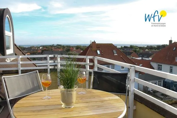 Balkon Haus Strandblick Ferienwohnung 19