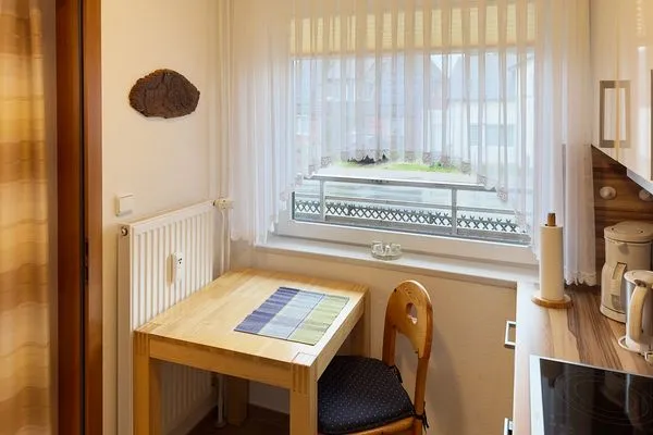 Küche der Ferienwohnung Meeresbrise in Wittdün auf Amrum Haus Seeadler Ferienwohnung Meeresbrise