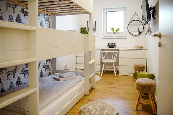 Schlafzimmer Gebirgsresort Ferienwohnung 3.2.3