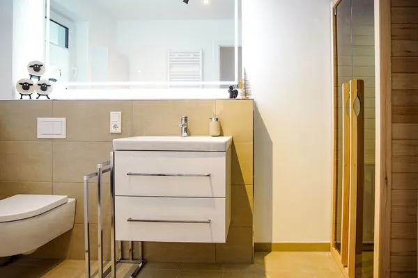Badezimmer Gebirgsresort Ferienwohnung Kobel