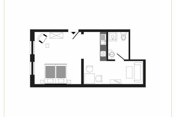  HW App. 2 Welt / Vollerwiek - Grundriss