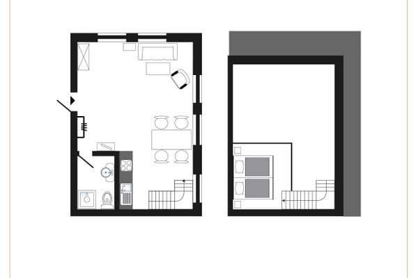  HW App. 5 Welt / Vollerwiek - Wohnungsaufteilung