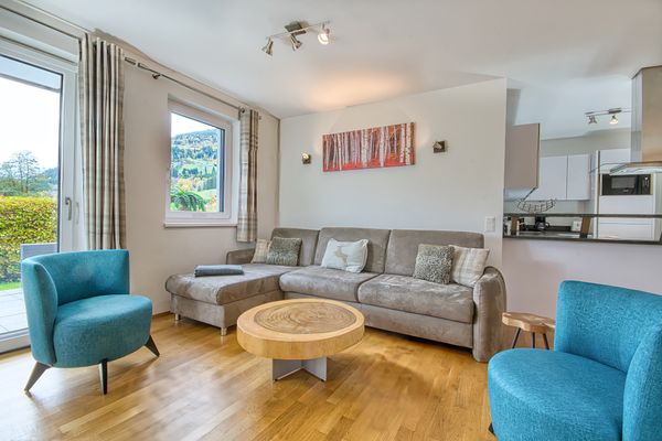  Appartement Golf & Glacier View  - Wohnzimmer
