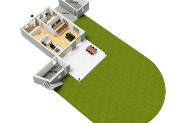  Ferienhaus Sarah Ferienwohnungen in Lechbruck - Grundriss