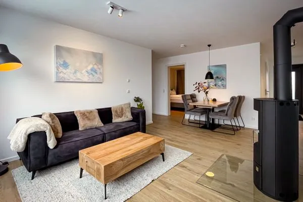 Wohnzimmer Gebirgsresort Ferienwohnung Schanzenblick