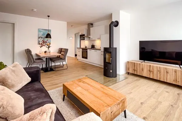 Wohnzimmer Gebirgsresort Ferienwohnung Schanzenblick