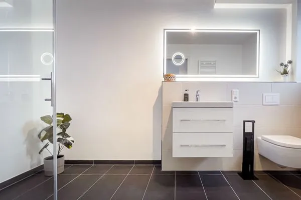 Badezimmer Gebirgsresort Ferienwohnung Schanzenblick