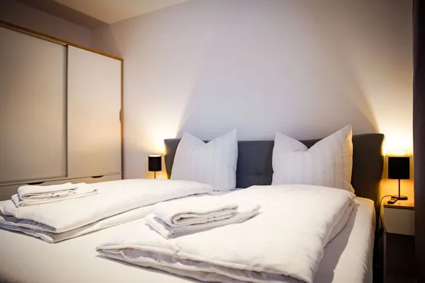 Schlafzimmer Gebirgsresort Ferienwohnung Schanzenblick