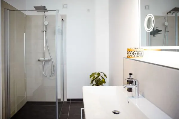 Badezimmer Gebirgsresort Ferienwohnung Schanzenblick