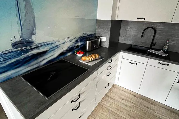 offene Küche Residenz am Strand Wohnung 1-21