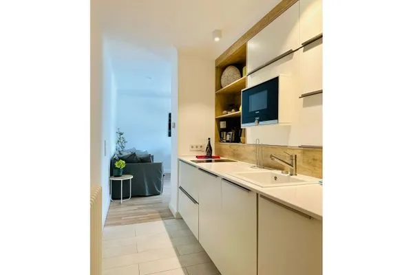 offene Küche Logierhaus Friedrich WE 12 - "Dünenglitzern"