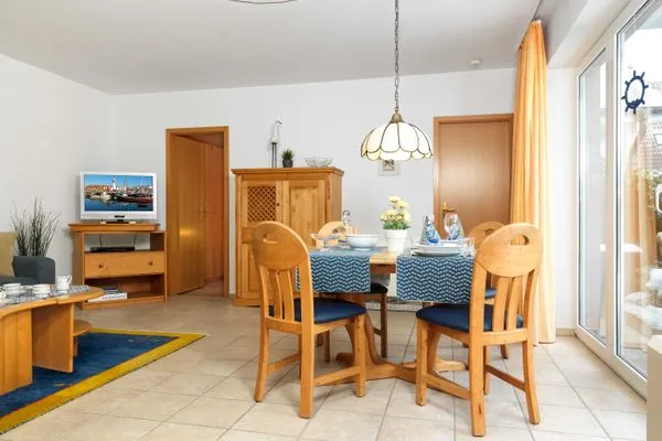 Wohnzimmer Ferienwohnungen Fischerstieg Pier 17