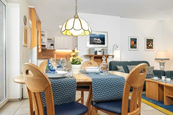 Wohnzimmer Ferienwohnungen Fischerstieg Pier 17