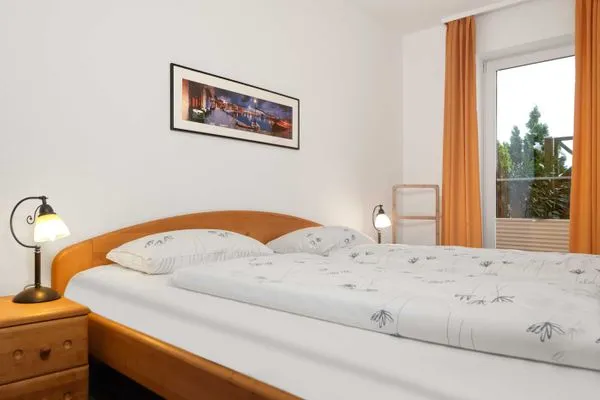 Schlafzimmer Ferienwohnungen Fischerstieg Pier 17