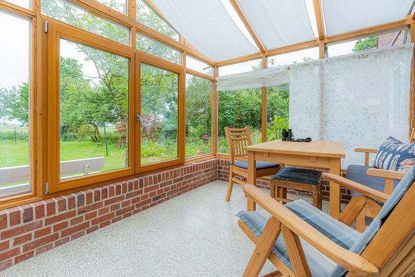  Haus am Kirchenweg Katharinenheerd - überdachte Terrasse