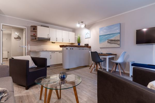 Friesenresidenz Ferienwohnung Sanddorn in der Friesenresidence Bad - Küche / Küchenzeile