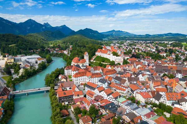 Stadthaus Schlossblick Ferienwohnung Mensel City 2 Ferienwohnungen in Füssen - Stadtansicht