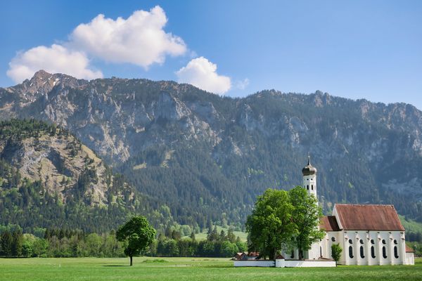 Landhaus Schlossblick Ferienwohnung Herzstück Ferienwohnungen in Füssen - Colomannskirche Schwangau